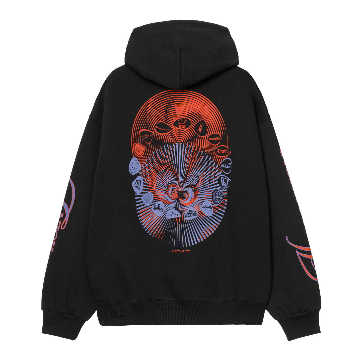 Carhartt WIP Audio Archives Hooded Sweatshirt (Black)